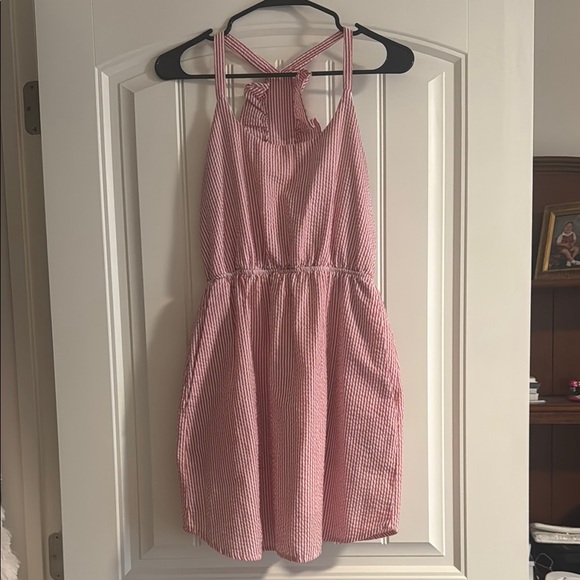 Dresses & Skirts - Red and White Striped Sundress